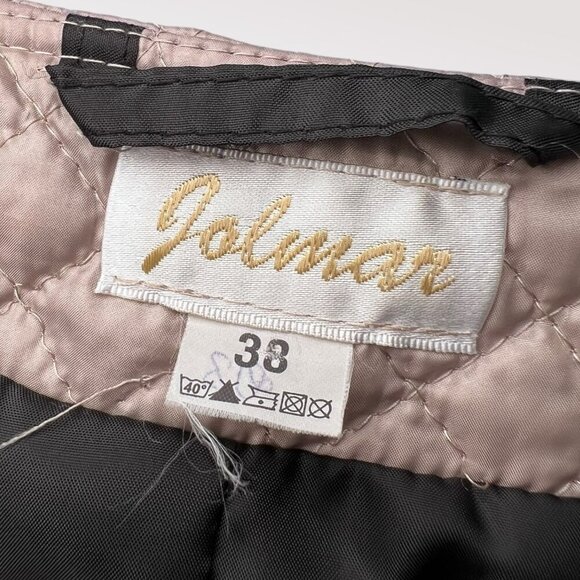 Jolmar Metallic Quilted Zip Jacket Blush Lightweight Bomber Style Small - Picture 3 of 10
